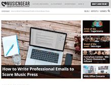 Tablet Screenshot of musicngear.com